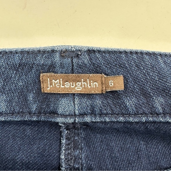 J. McLaughlin Blue Denim Jeans Women’s Size 6 Lightweight Stretchy Classic - Picture 3 of 8